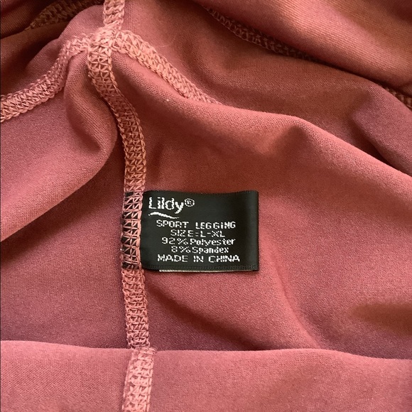 Lildy Red Clay Athletic Leggings - Picture 5 of 7